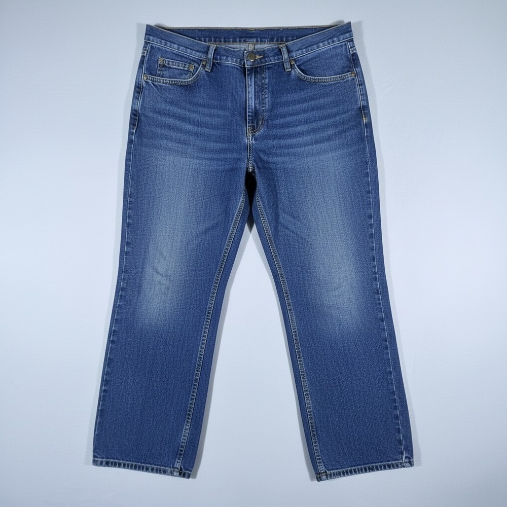Solitude Mens‎ Straight Leg Jeans Blue Medium Wash Denim Size 42x29 Classic Fit